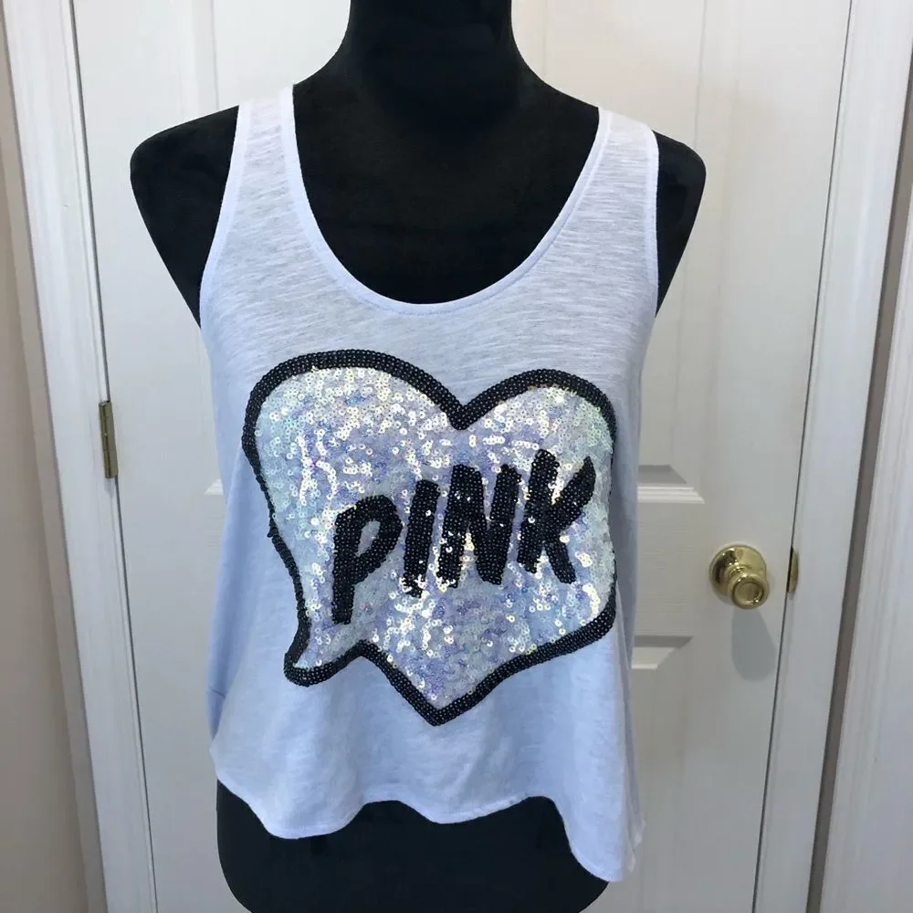 Victoria’s Secret PINK light purple sequin tank